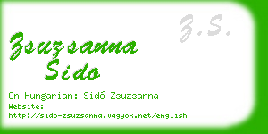 zsuzsanna sido business card